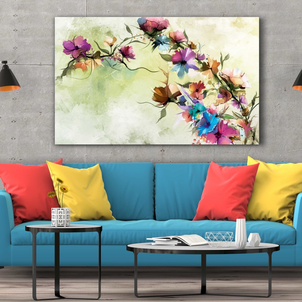 Tablou Canvas Abstract Floral - clevny.ro