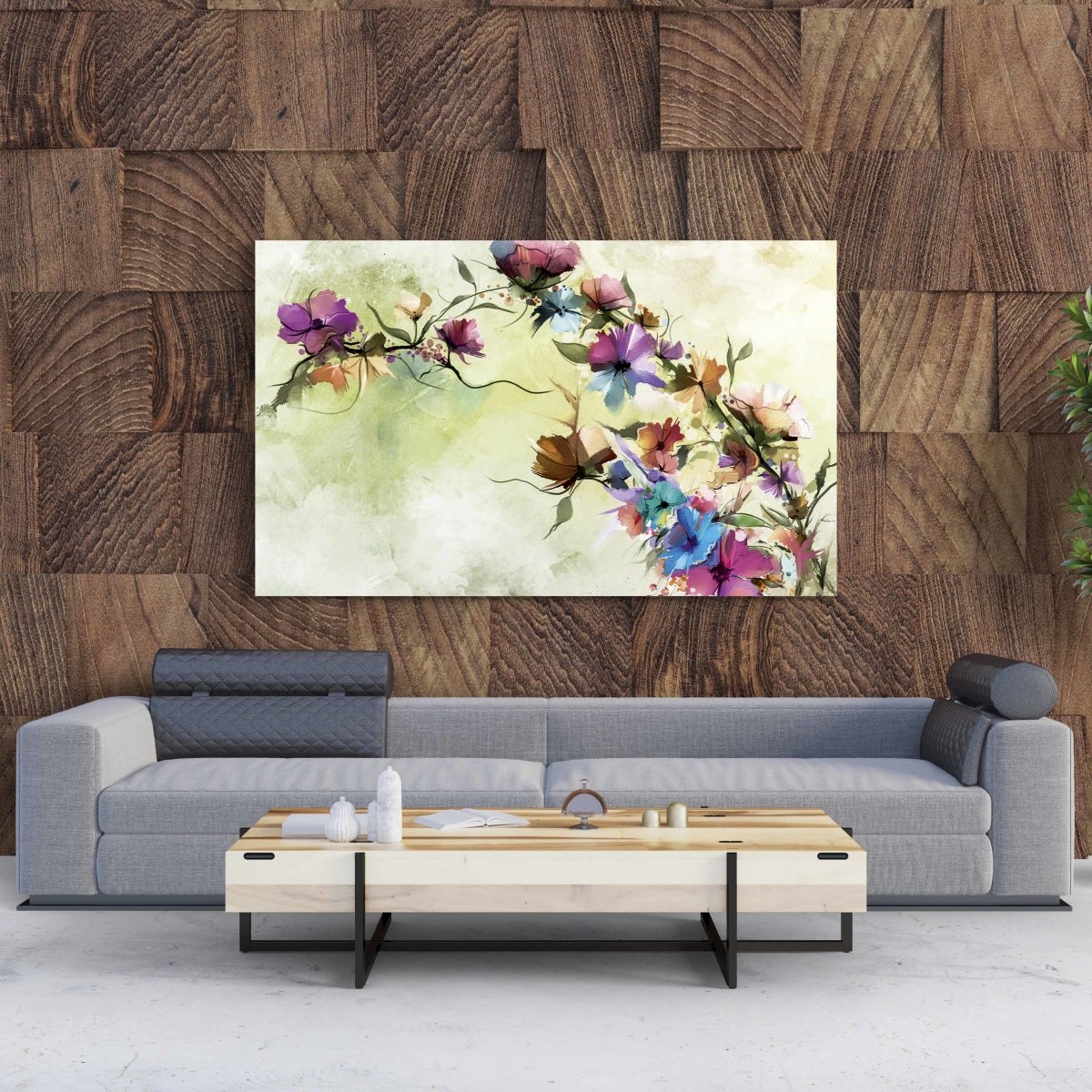 Tablou Canvas Abstract Floral - clevny.ro