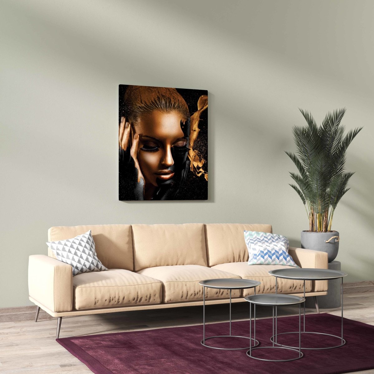 Tablou Canvas Gold Splash - clevny.ro