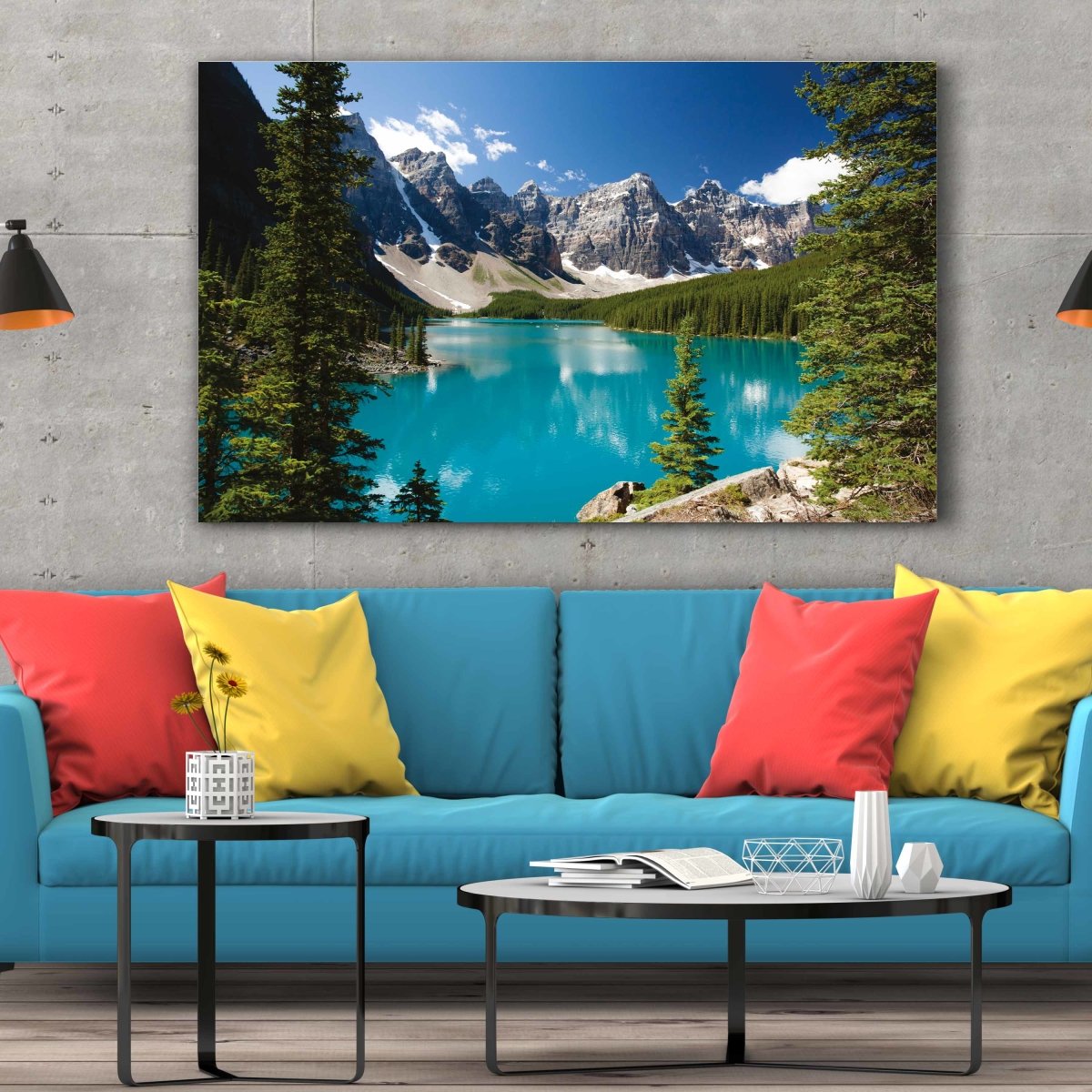 Tablou Canvas Moraine Lake - clevny.ro