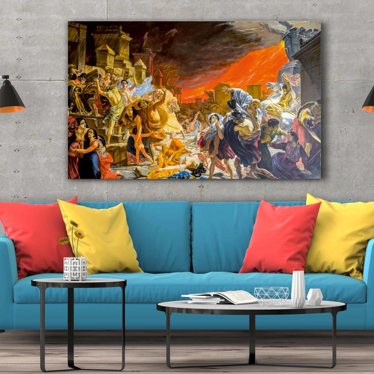Tablou Canvas The Death of Pompeii - clevny.ro